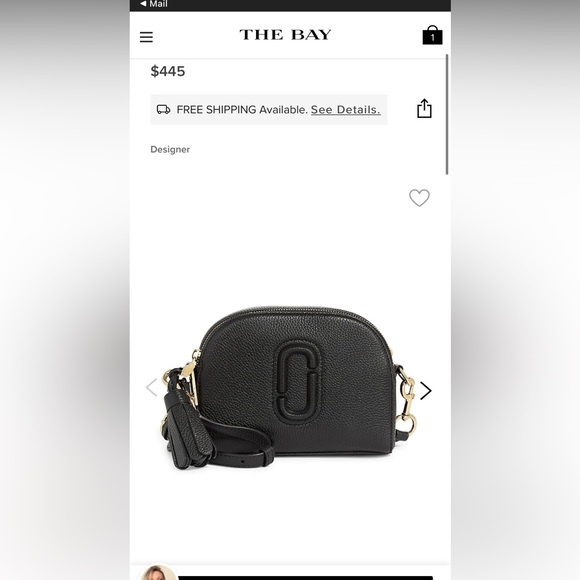 Marc Jacobs Bags Marc Jacobs Shutter Leather Crossbody Bag Black